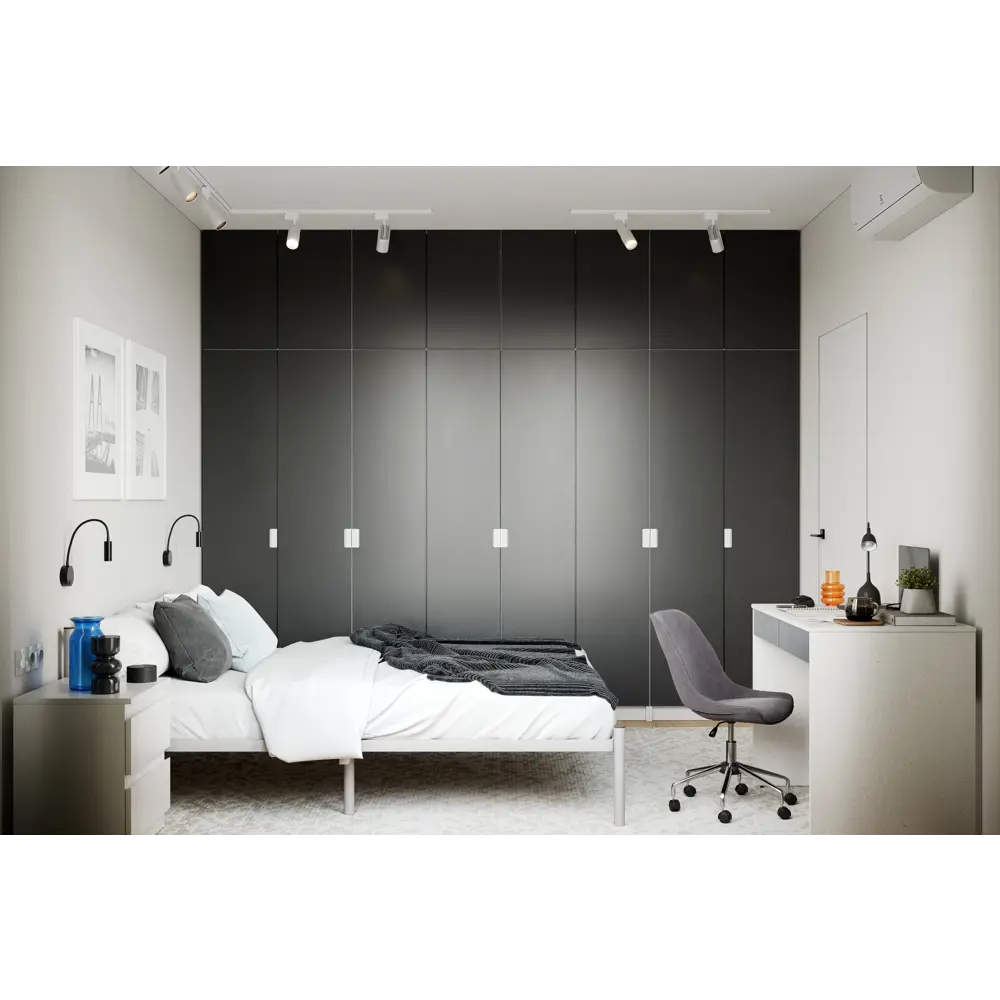 Дверь Лион 39.6x38x1.8 см ДСП цвет серый Santreyd STLM-2095188 - Вид №4