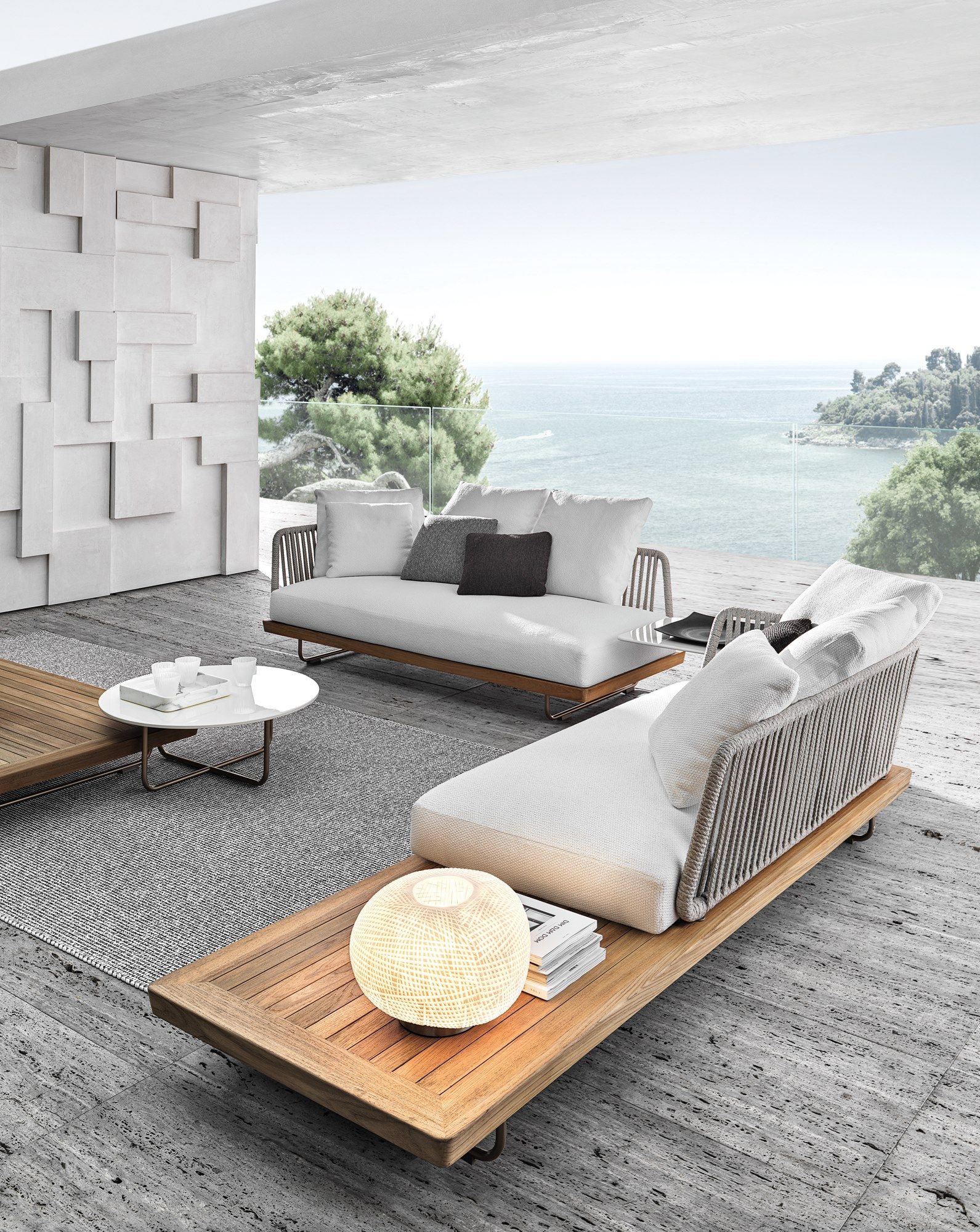 Секционный диван на открытом воздухе Minotti Sunray ARCH-00109110 - Вид №5