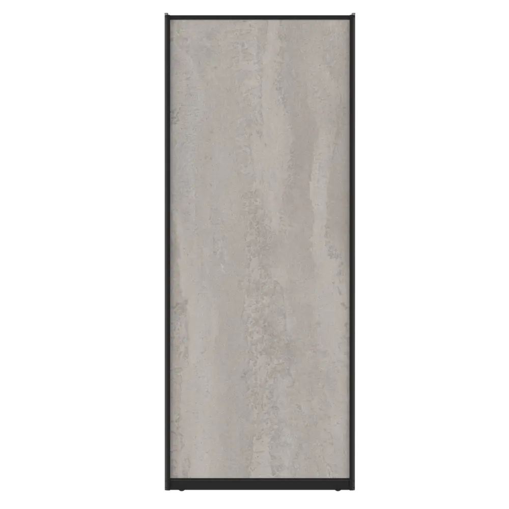 Дверь-купе KONSENSA 225.5x90.4 см МДФ цвет бетон профиль черный 89444117 STLM-2143562  - Вид №1