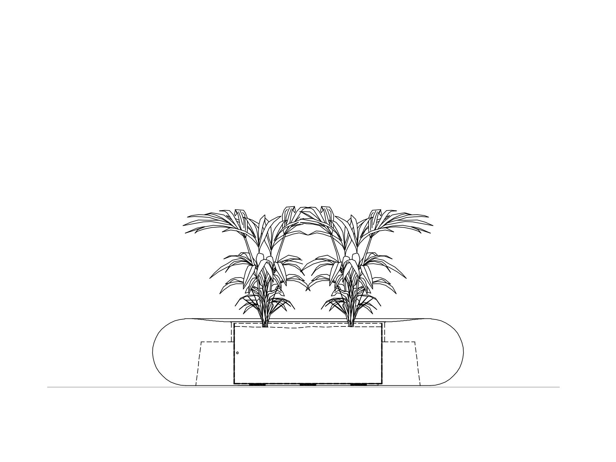 Бетонная плантатор amop Landscapes ARCH-00010491