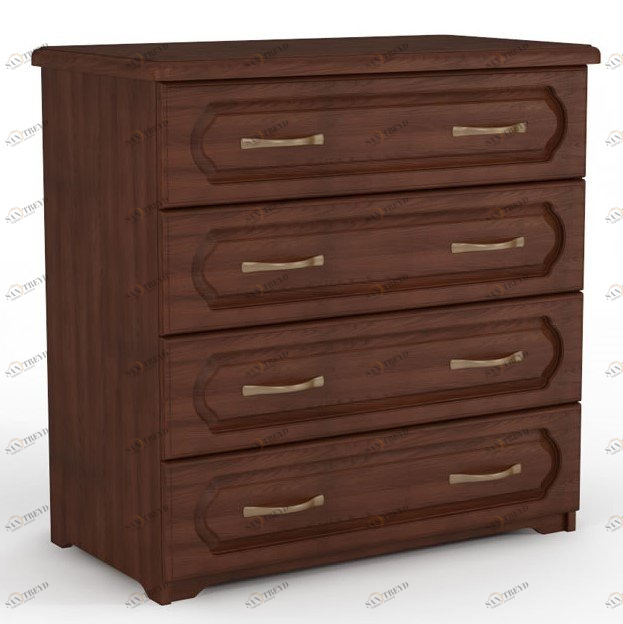 Комод с 4 ящиками коричневый 90 см №1 DREAMLINE  163452 Коричневый;орех 