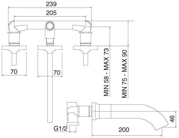 Rubinetterie Treemme Cut  3552  - Вид №1
