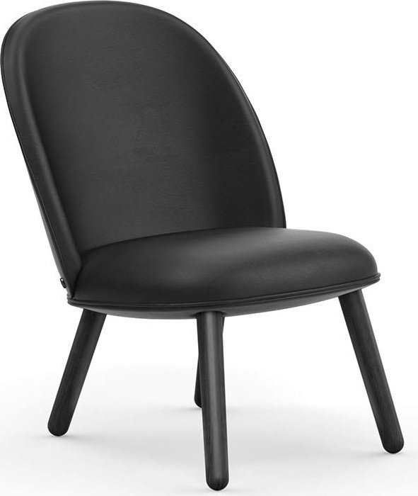 603729 Lounge Chair Black Oak Ultra Leather (Кресло для отдыха Black Oak Ultra Leather ) Normann Copenhagen Ace