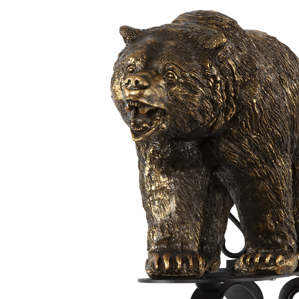 77075 Кронштейн для цветов Медведь Велес Бронза BOGACHO 4627163960376 - Вид №1