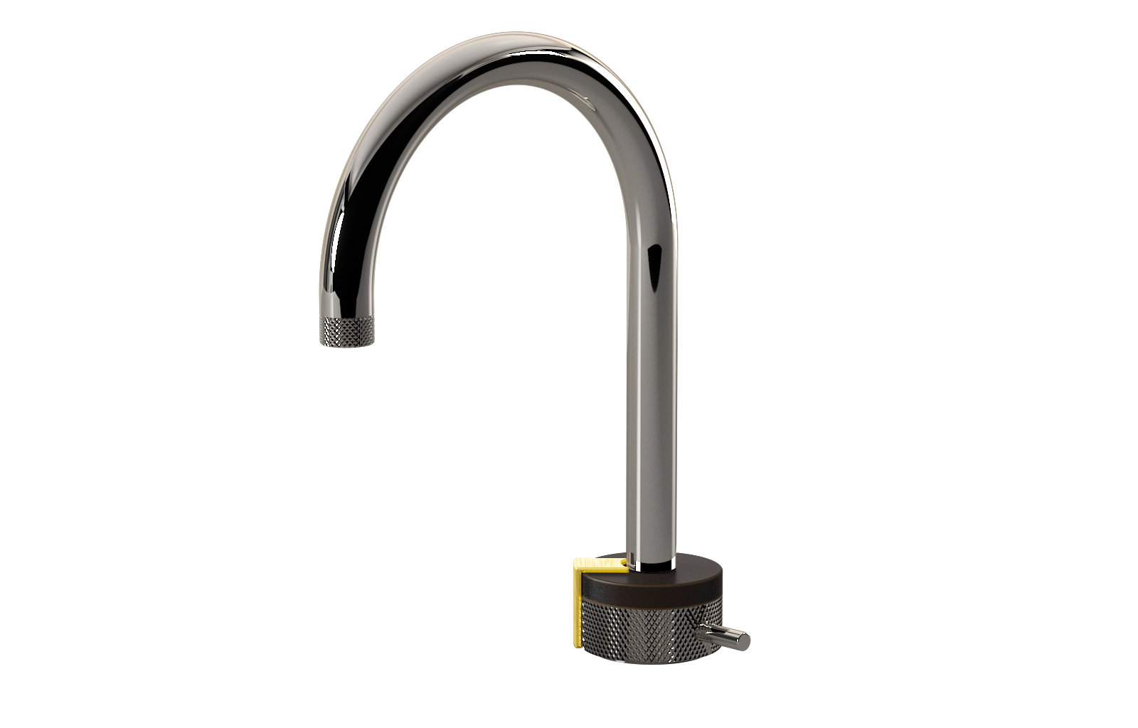 E-11502-R1OB-L2BB-PN Однорычажный прогрессивный смеситель для раковины - излив 16см GRAFF MOD+