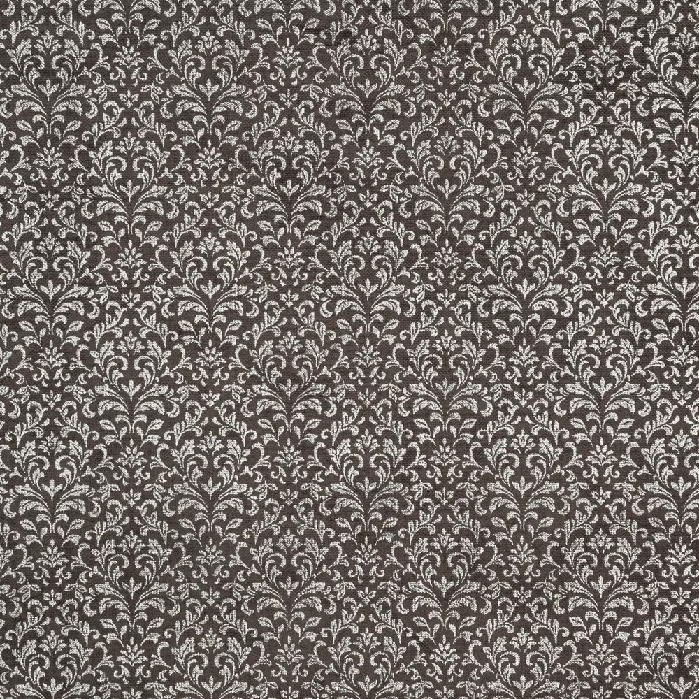 Штора на ленте «Канвас» 160x280 см полиэстер цветы цвет чёрный GARDEN STLM-2066690 - Вид №1