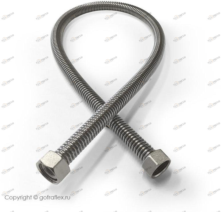 Гибкая подводка из нержавеющей стали 3/4 дюйма, GF20/600ПР Flexible hose Россия 