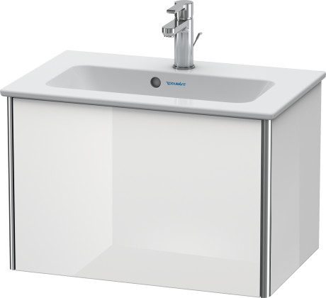 XS406502222 Тумбочка подвесная компакт XSquare #XS4065 610 x 388 мм Белый глянцевый декор Duravit - Вид №2