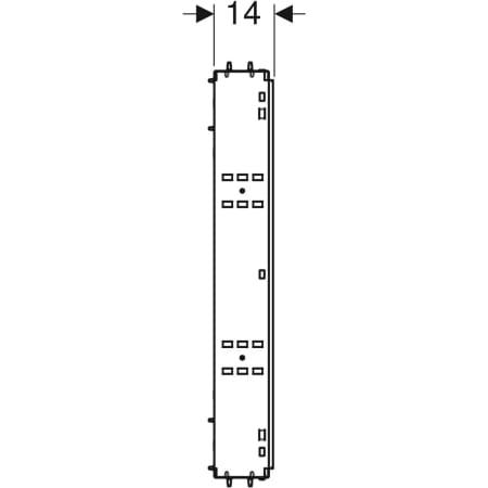 461.452.00.1 Монтажный короб Geberit GIS для зеркального шкафа Geberit ONE высотой 100 см Geberit  - Вид №4