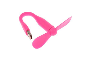 16393588 Вентилятор с гибким корпусом LVU-08, USB, 11 см, розовый 3936801 LUAZON