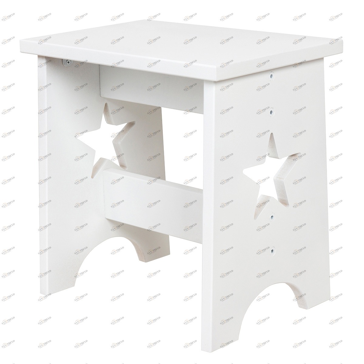 Детский табурет белый со звездочкой VAMVIGVAM  282235 Белый Santreyd 