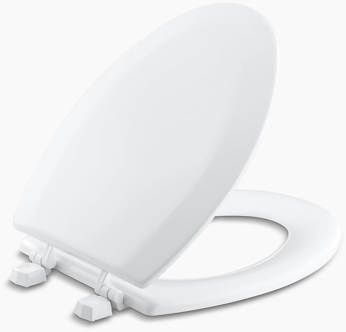 KOHLER Удлиненное сиденье для унитаза Triko  с пластиковыми петлями. K-4712-T-96  - Вид №1