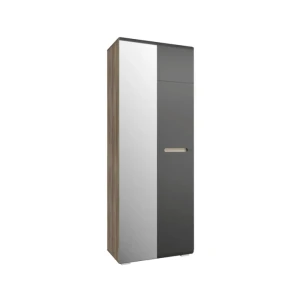 91824492 Шкаф Мебелони 80.20x217.60x46 см 2 створчатый ЛДСП цвет дуб каньон/графит STLM-1428045