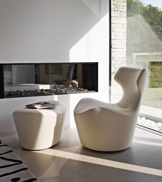 B&B Italia Вращающееся кресло из ткани Papilio Ppa - Вид №6