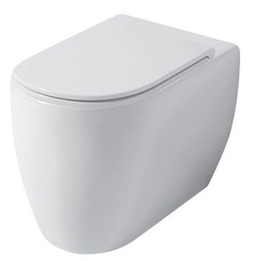 SK002RIM55 Приставной унитаз напольный Бежевый Disegno Ceramica Skip Италия