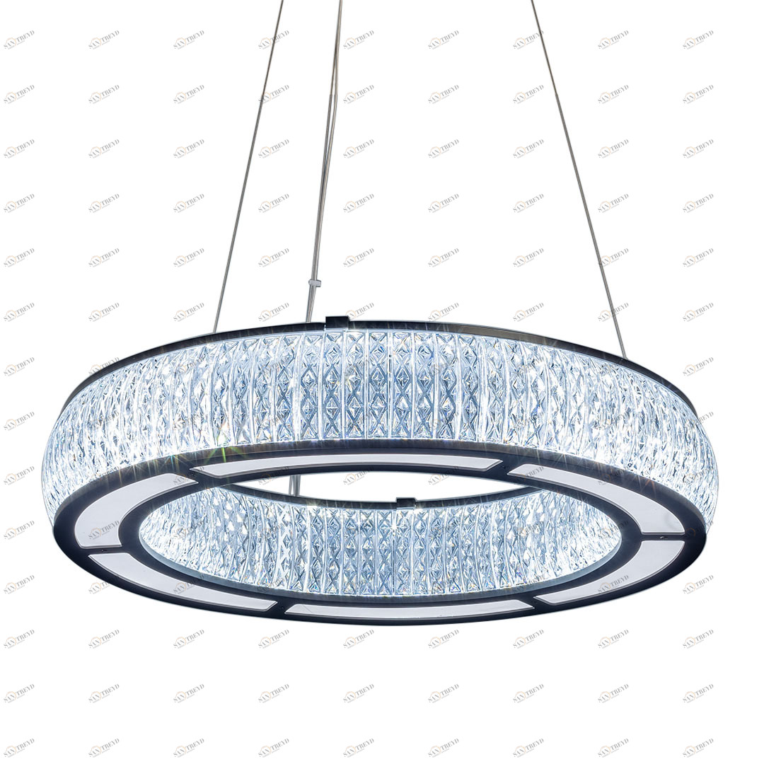 Люстра подвесная хрустальная черная Frezia Light 120139 FREZIA LIGHT ДИЗАЙНЕРСКИЕ 00-3953651 Прозрачный;черный 