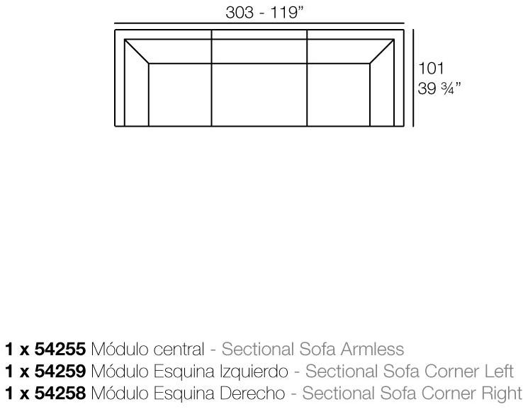 VONDOM Садовый диван из модульной ткани Pixel sun-id-1490435 - Вид №12