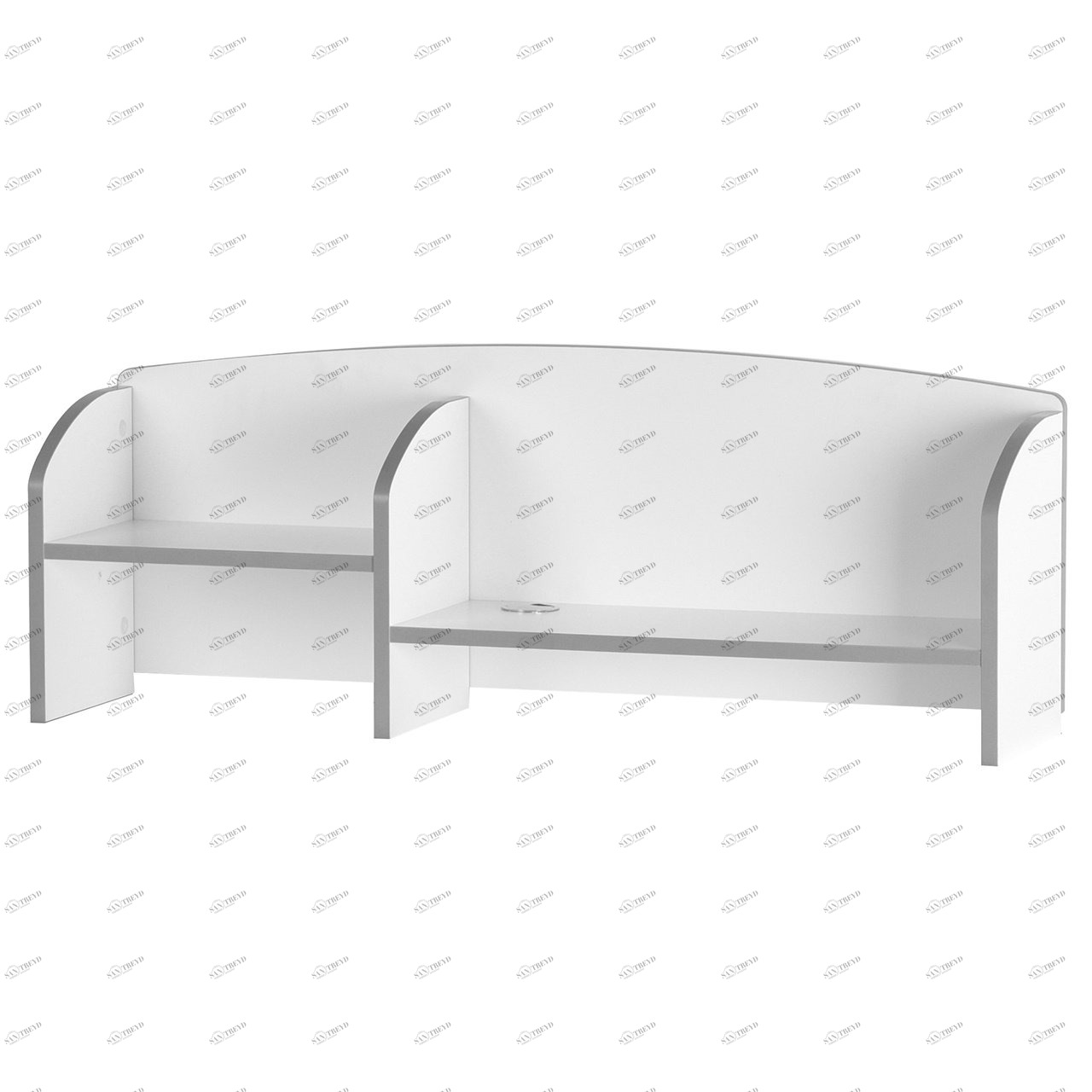 Надстройка для парты серая Trovare Grey FUNDESK  00-3948522 Белый;серый Santreyd 