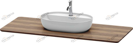 LU946107777 Консоль из массива дерева Luv #LU9461 1388 x 595 мм Черный орех, цельный Duravit