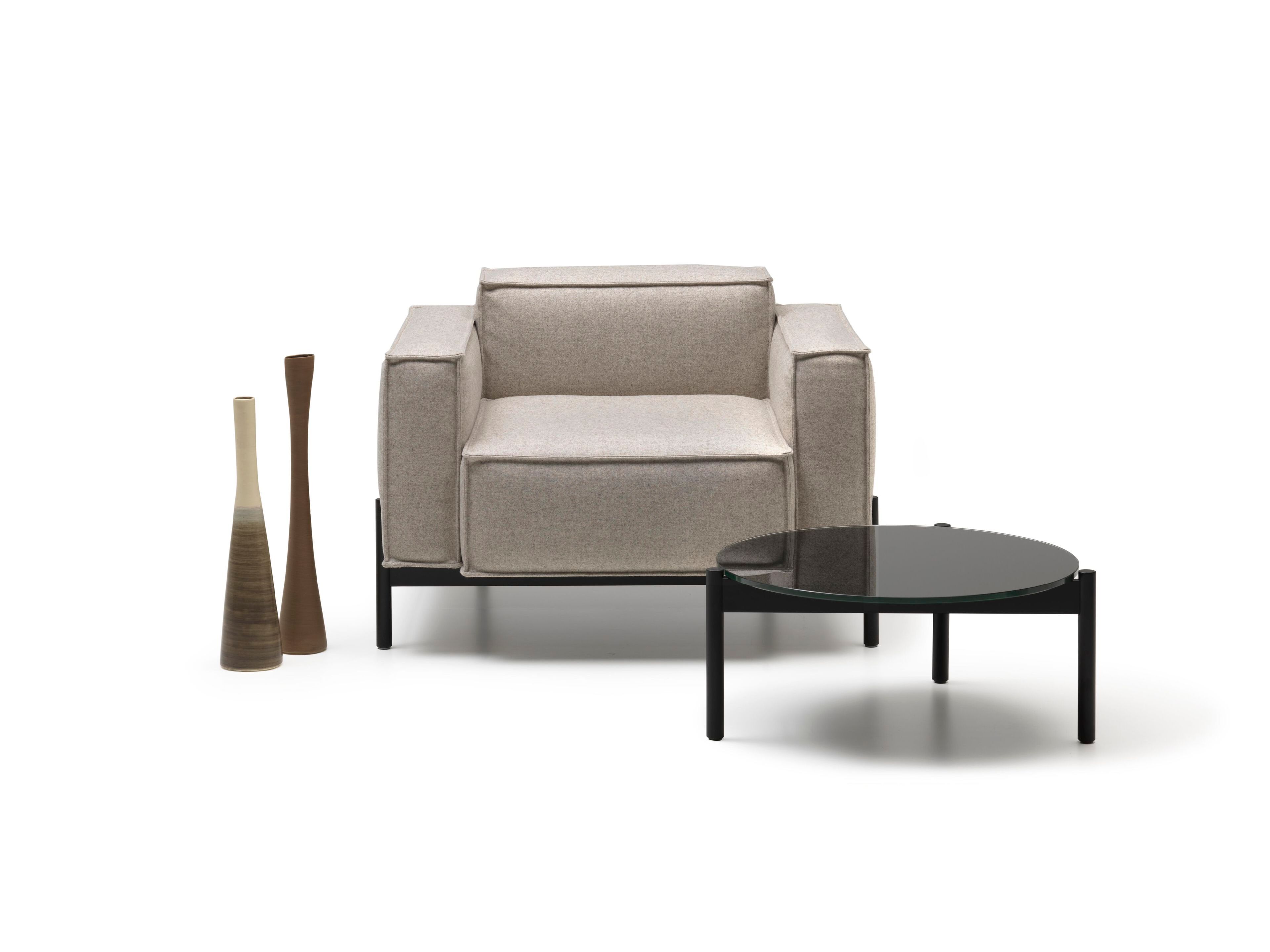 Стеклянный низкий круглый журнальный столик de Sede DS-22 ARCH-00143949 - Вид №1