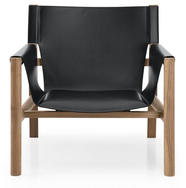 B&B Italia Кожаное кресло с подлокотниками  Pb77  - Вид №1