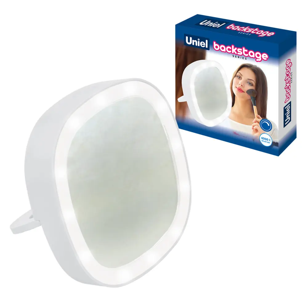 Зеркало с подсветкой настольное Uniel F71 3AAAНЕ белый свет Santreyd ULK-F71 STLM-2180199 - Вид №3