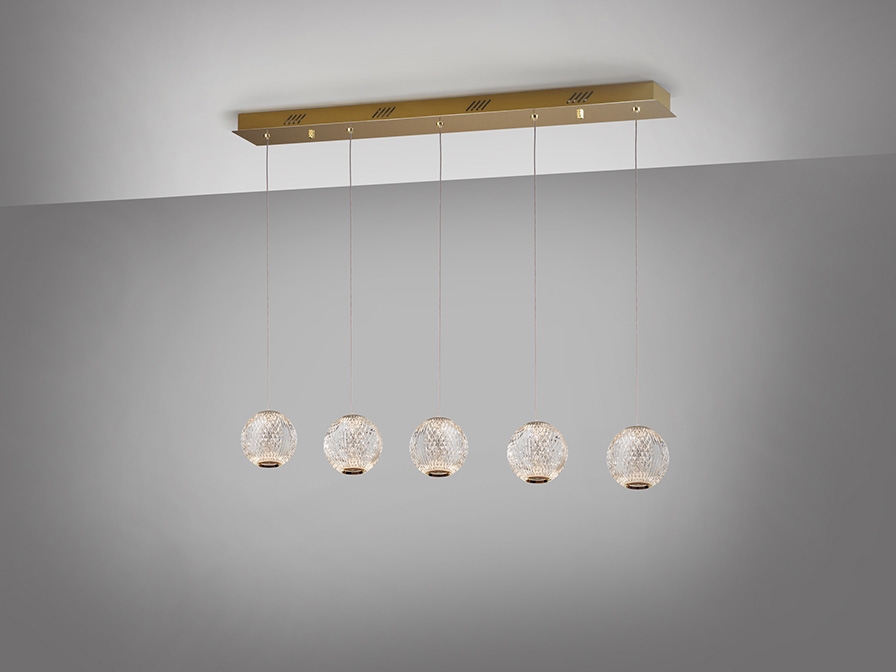 108959 Линейный подвес LED 5L золото Schuller Austral - Вид №1