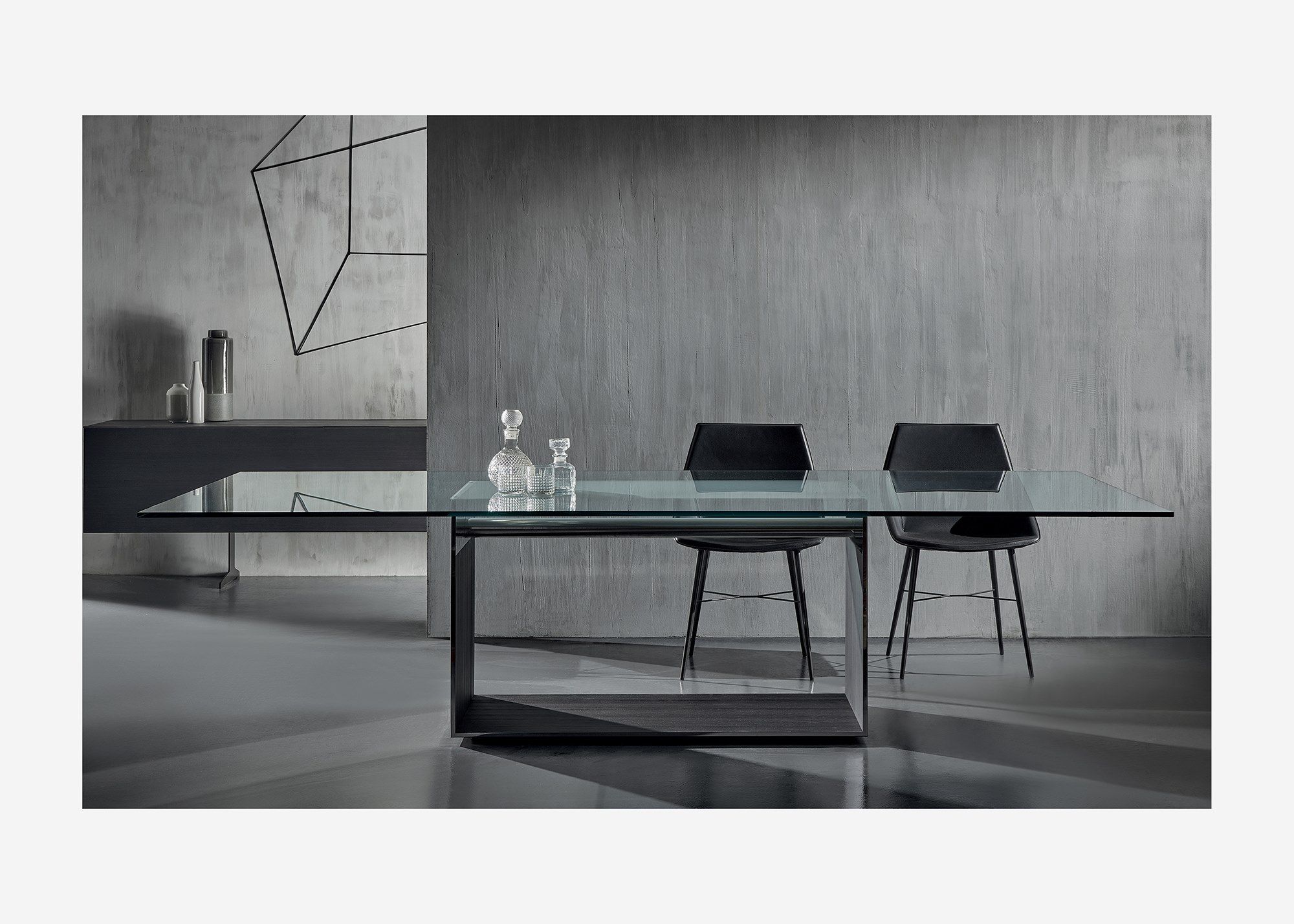 Прямоугольный стол из нержавеющей стали и стекла ACERBIS GLIMM ARCH-00072272 - Вид №3