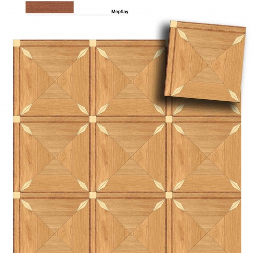 Художественный паркет Da Vinci Щитовой 26-543 Дуб (Гладкая) 500х500 мм 26010543 - Вид №1