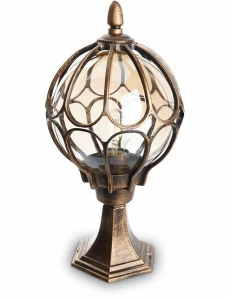 Уличный светильник ландшафтный 46х22х22 см черное золото "Версаль" 11365 FERON ПОД СТАРИНУ, ФОНАРЬ 00-3955777 Золото