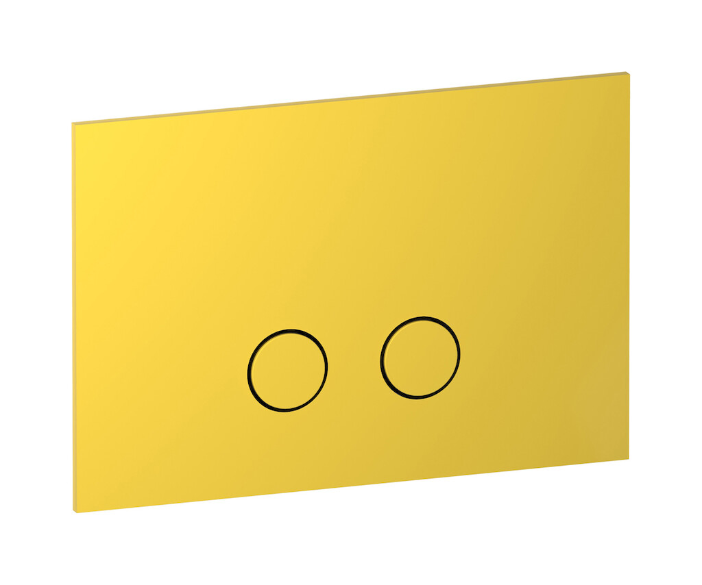 Кнопка смыва для бачка "MODERNA" с двойным сливом WE ARE IB bb001gi Yellow Franciacorta Colore