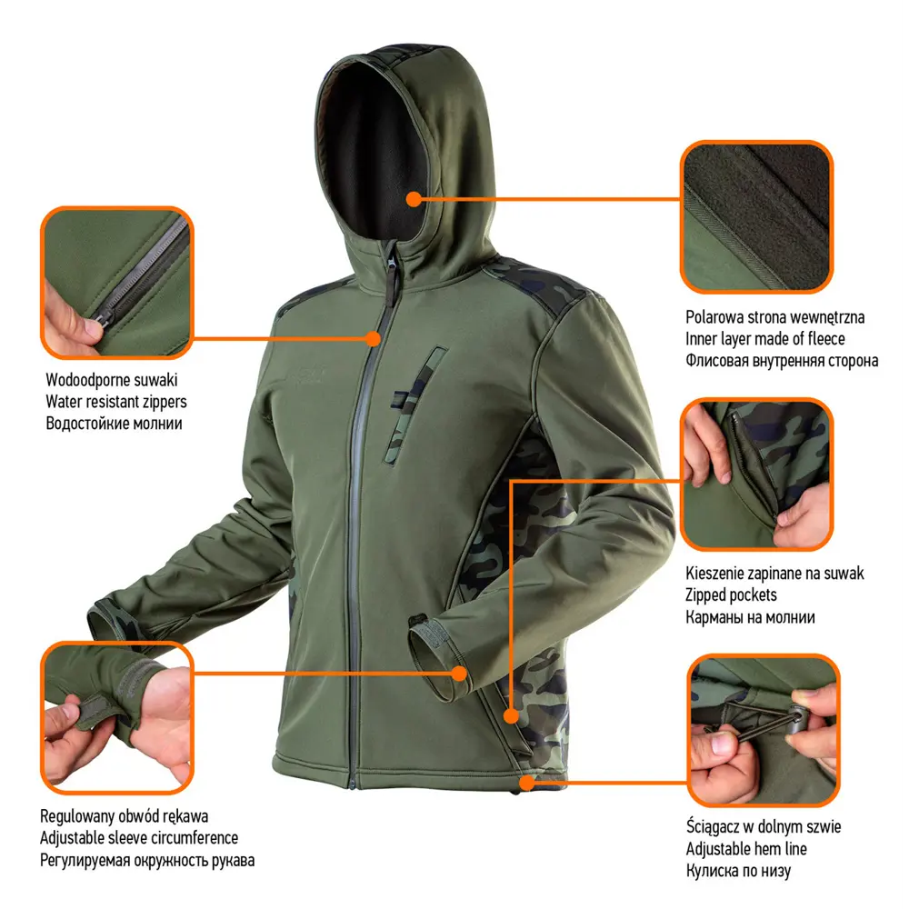 Куртка рабочая Neo Softshell цвет оливковый размер L/52 рост 176-182 см 82775428 STLM-2028820 Neò Camo - Вид №13