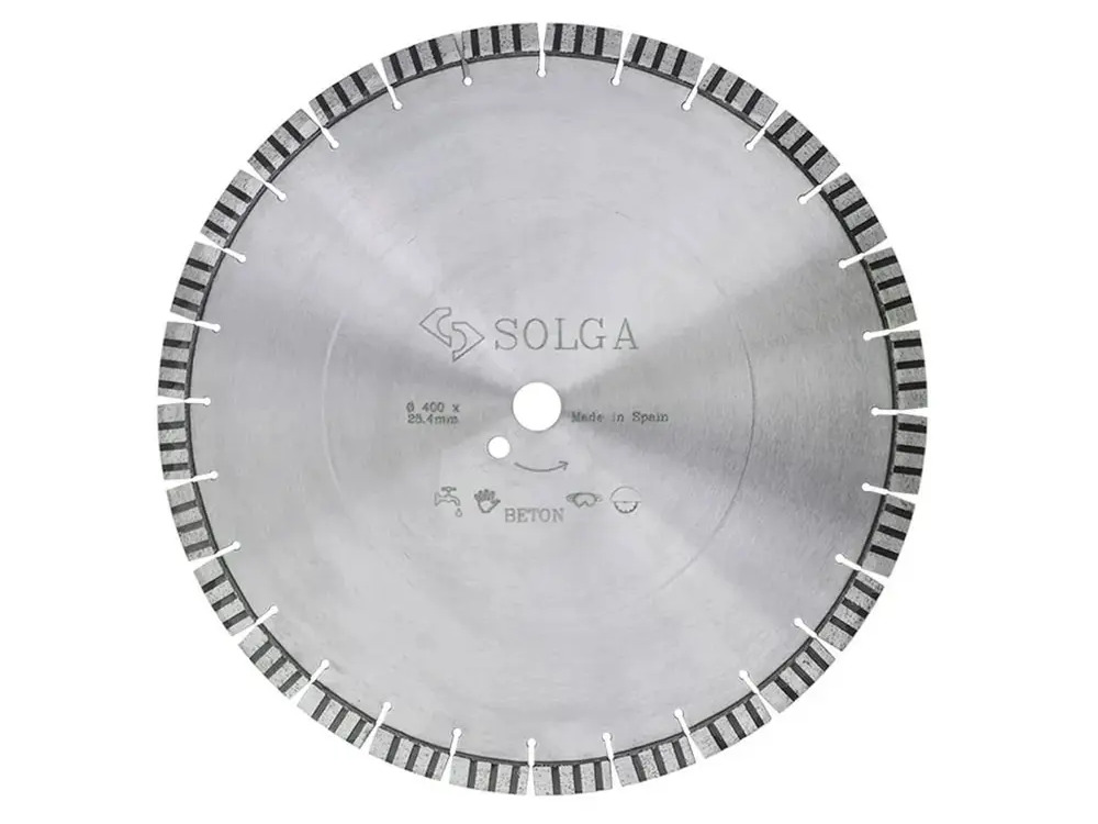 91406593 Диск алмазный по бетону Solga Diamant 23116400 с сегментированной кромкой 400x25.4x3.2 мм STLM-0838868