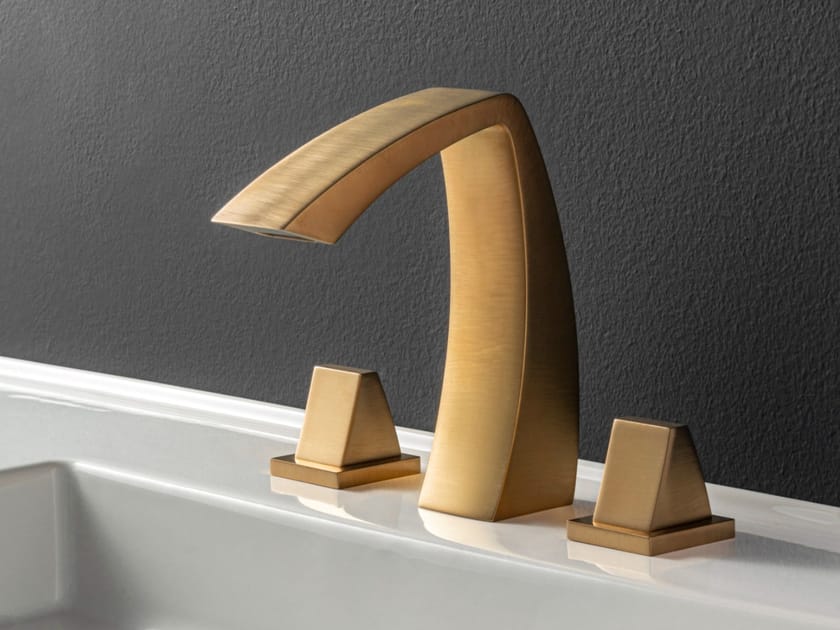 Смеситель для раковины с 3 отверстиями Rubinetterie Treemme Archè ARCH-00022061