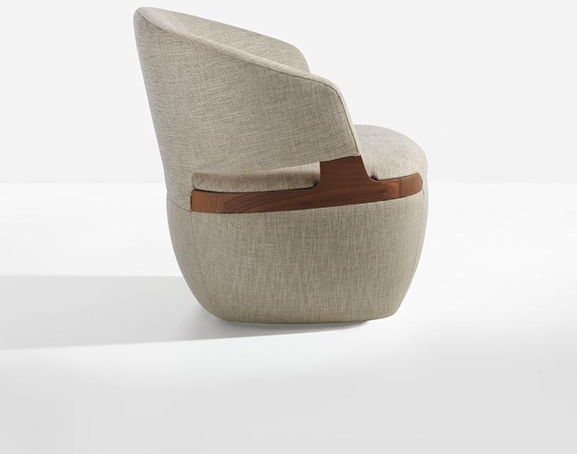 Potocco Вращающееся кресло из ткани Velis 942/plag - Вид №2