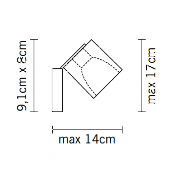 Fabbian Cubetto D28G03 01 настенный 65545 - Вид №3