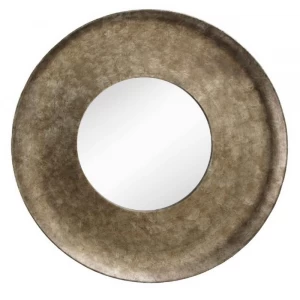Зеркало круглое большое состаренное в широкой раме Farran Antique PUSHA ДИЗАЙНЕРСКИЕ 062537 Коричневый