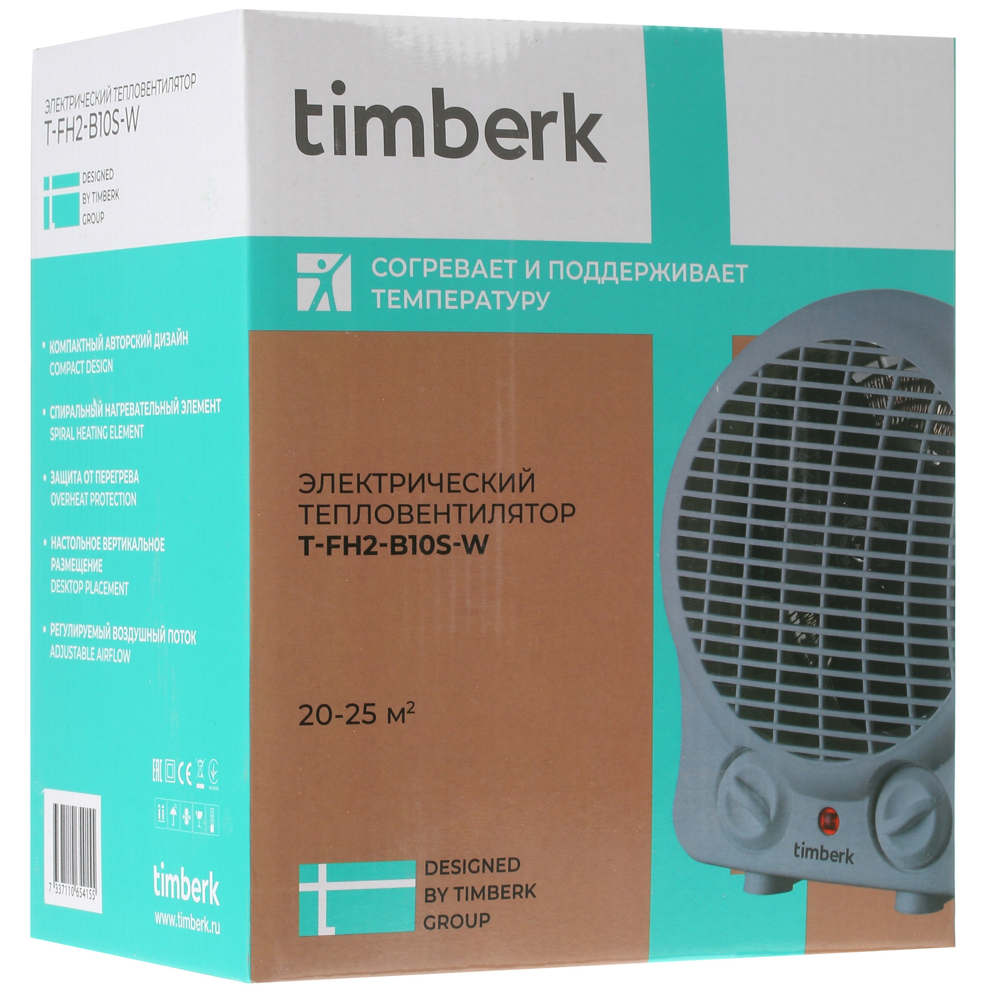 5336431 Тепловентилятор Timberk T-FH2-B10S-W STDN-0068674 - Вид №8
