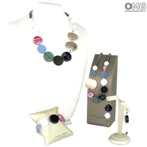 3936 ORIGINALMURANOGLASS Набор украшений Карамелька - Коллекция Antica Murrina - муранское стекло OMG  см