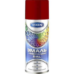 Краска аэрозольная Vixen цвет тёмно-красный 0.52 л