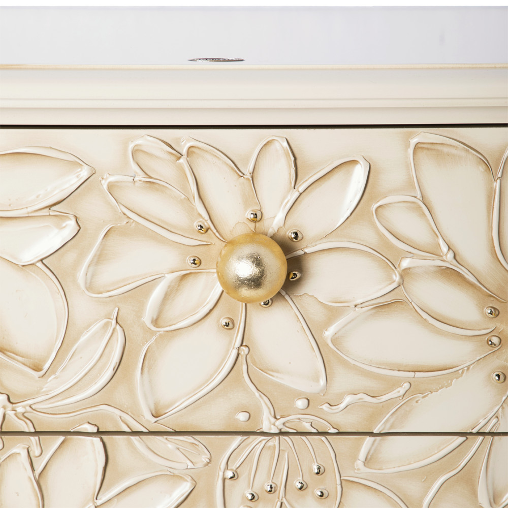 11618 Тумба для обуви Терра-4 (с 4-мя ящиками) Айвори Мраморное золото BOGACHO 4627196590472 - Вид №4