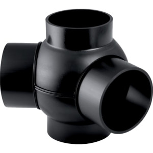 367.375.16.1 Крестовина шаровая Geberit PE 88,5°, соединения 135° смещенные Geberit