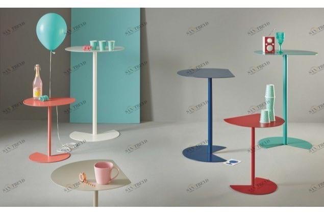 MEMEDESIGN Круглый журнальный столик из металла sun-id-1356341