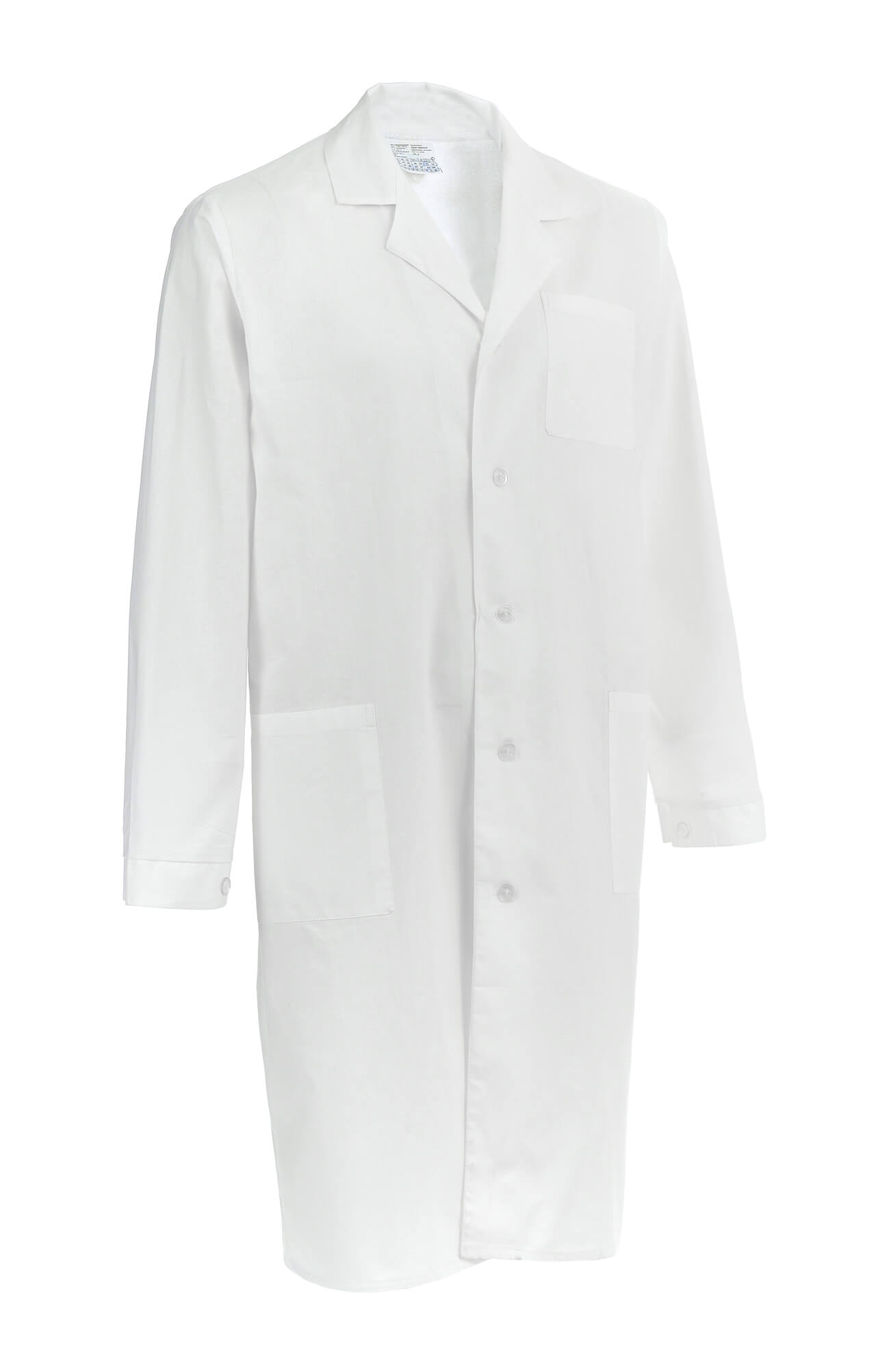 61724 Халат мужской белый  Медицинская одежда  размер 52-54/170-176 Спецодежда  - Вид №2