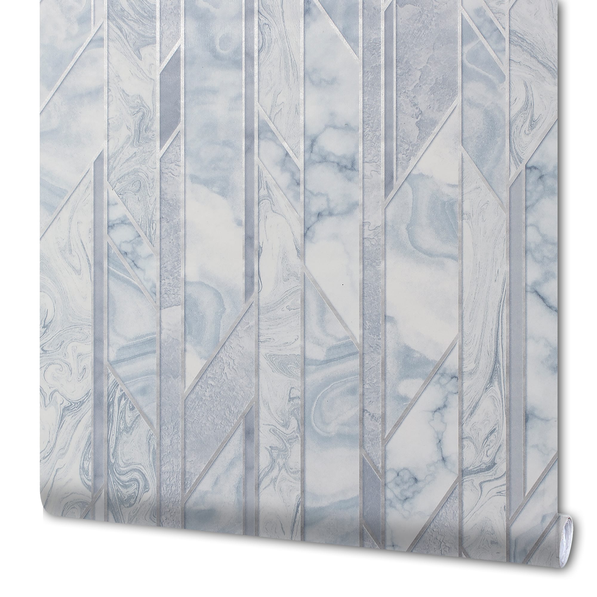 82938337 Обои бумажные синие 0.53 м 9089-81 Топаз Santreyd 