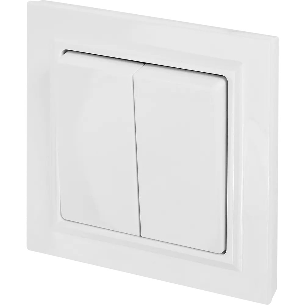 Выключатель IEK Brite двухклавишный скрытого монтажа 87761701 STLM-1109433