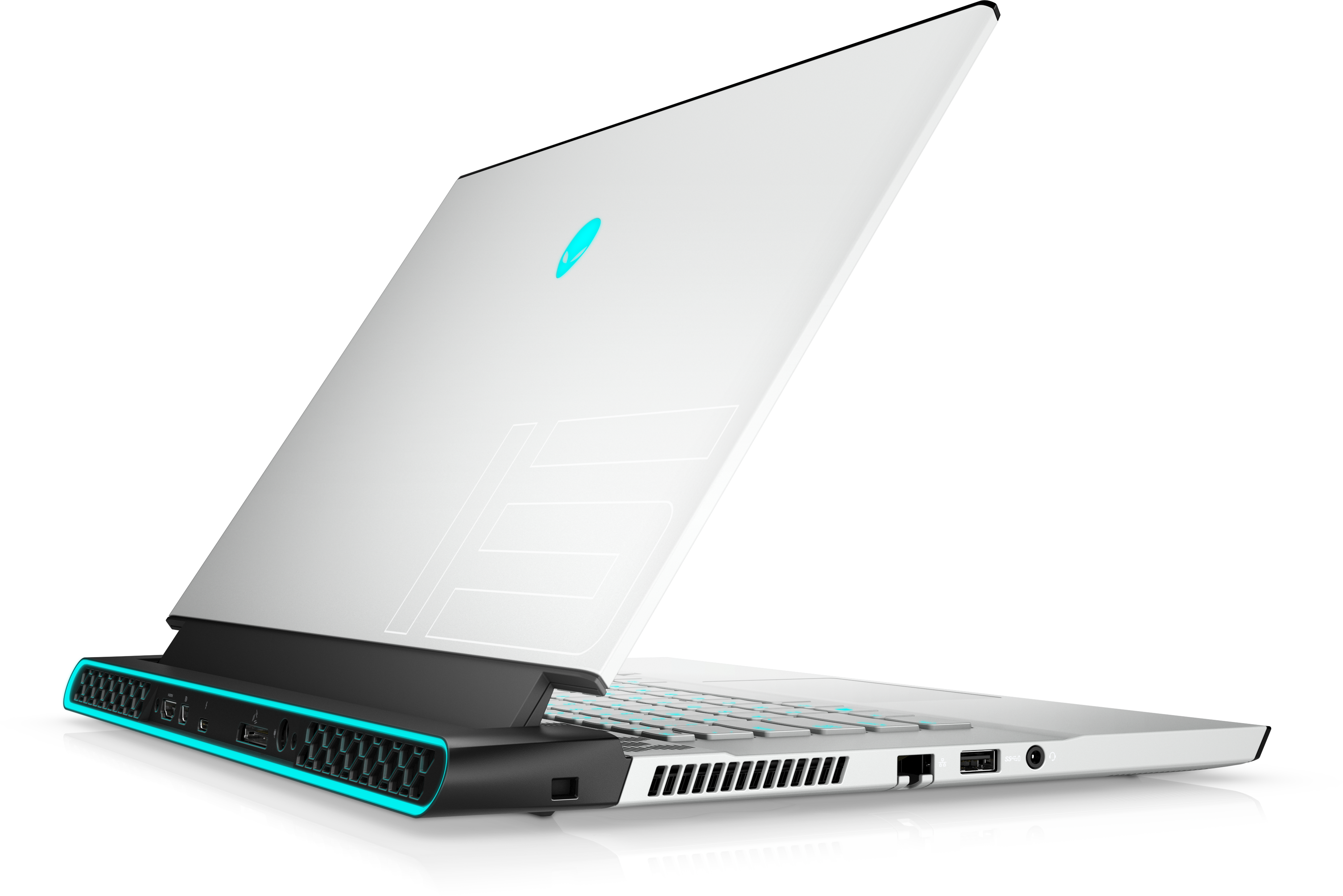 M15-7373 Alienware m15 r3 15.6"(1920x1080 (матовый, 300hz))/intel core i7 10750h(2.6ghz)/32768mb/1024ssdgb/nodvd/ext:nvidia geforce rtx2070 super(8192mb)/bt/wifi/lunar light/w10 + backlit, 300 nits, 3ms Dell Santreyd  - Вид №5
