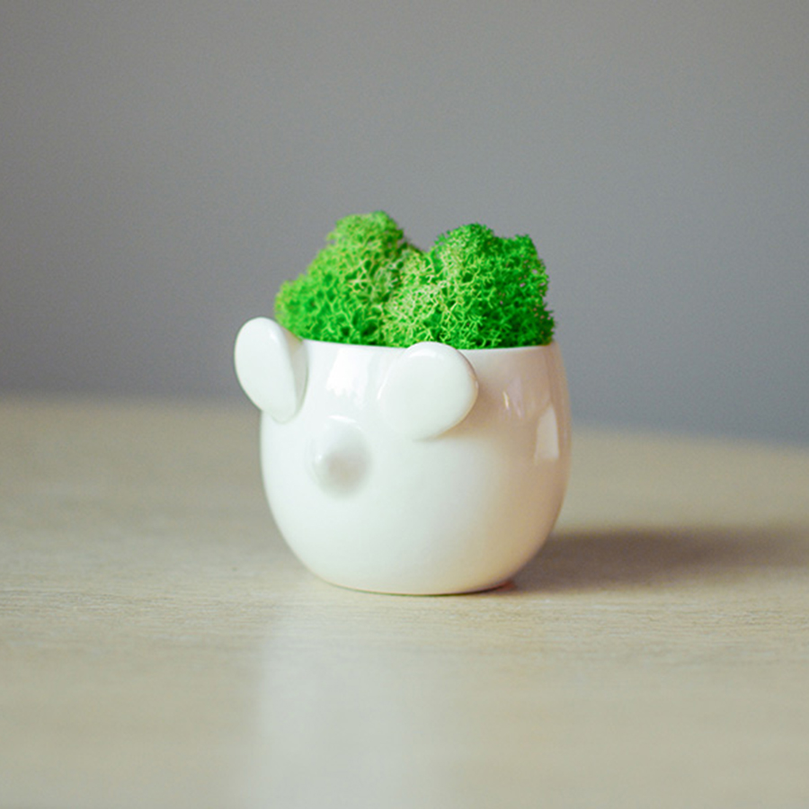 MIN-1-04 Набор для выращивания eco мини-кашпо «мышка» Экочеловеки 