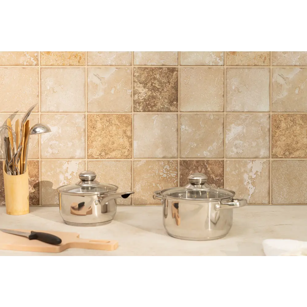 GRACE Панель ПВХ «Коричневый мрамор» для влажных помещений 82124126 STLM-0019626 - Вид №2