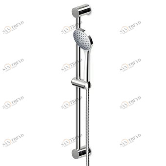 Z93136 Настенный кронштейн в сборе со штангой 570 мм, Ø 20 мм, ручным душем с 1 струей Z94743, гибкость 1500 мм. Zucchetti Showers professional 